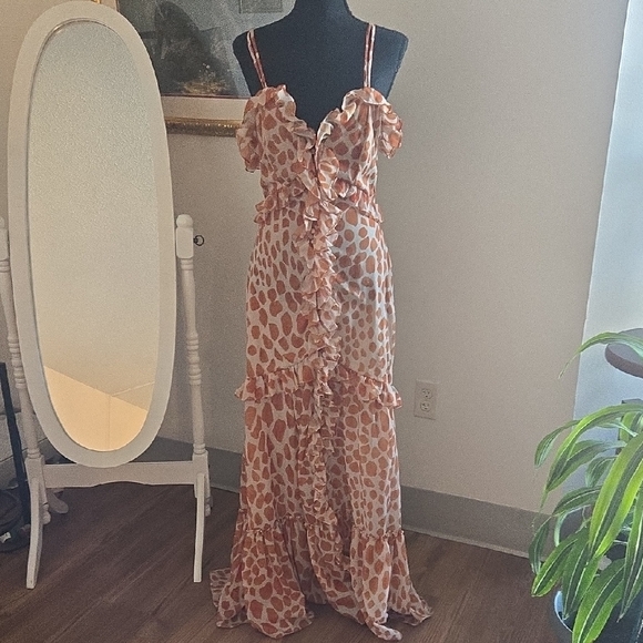 PatBo Giraffe Print Maxi Dress
